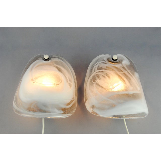 Glass Sconces by Per Lutken for Holmegaard, 1972, Set of 2 For Sale - Image 9 of 10