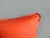 Art Deco Vintage Solid Orange Satin Lumbar Decorative Pillow (S) For Sale - Image 3 of 6
