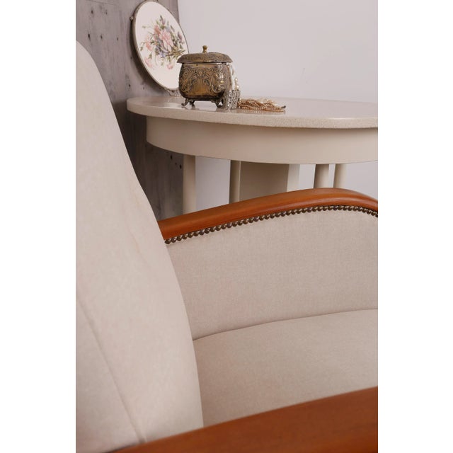 1930s Vintage Art Deco Hungarian Armchair, 1930s For Sale - Image 5 of 8