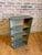 Authentic, heavy-duty vintage industrial metal shelving unit. Possible originally a wedge section from a factory shop...