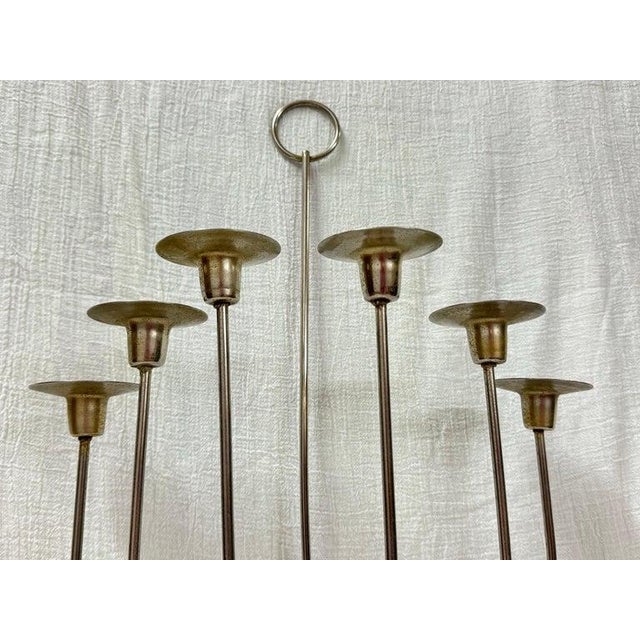 Tommi Parzinger Mid Century Candle Sconce in the Style of Tommi Parzinger For Sale - Image 4 of 12