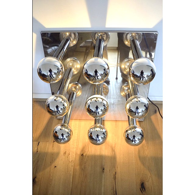 Bauhaus Large Vintage Space Age Ceiling Lamp by Motoko Ishii for Staff, 1970s For Sale - Image 3 of 7