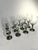 Transitional Set of 12 Williams-Sonoma 4” Diameter Pewter Stem Hand-Blown Crystal Wine Goblets For Sale - Image 3 of 4