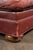 Late 20th Century Red Leather Armchair With Ottoman For Sale - Image 16 of 18