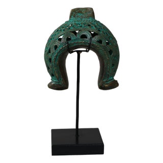 Benin Bronze Bangle on Stand For Sale