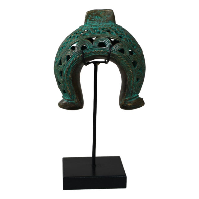 Benin Bronze Bangle on Stand For Sale