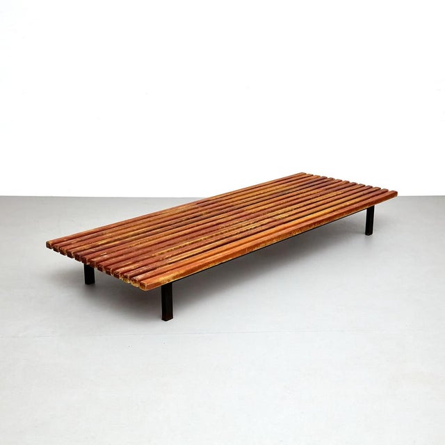 Cansado Bench attributed to Charlotte Perriand, 1950s For Sale - Image 3 of 14