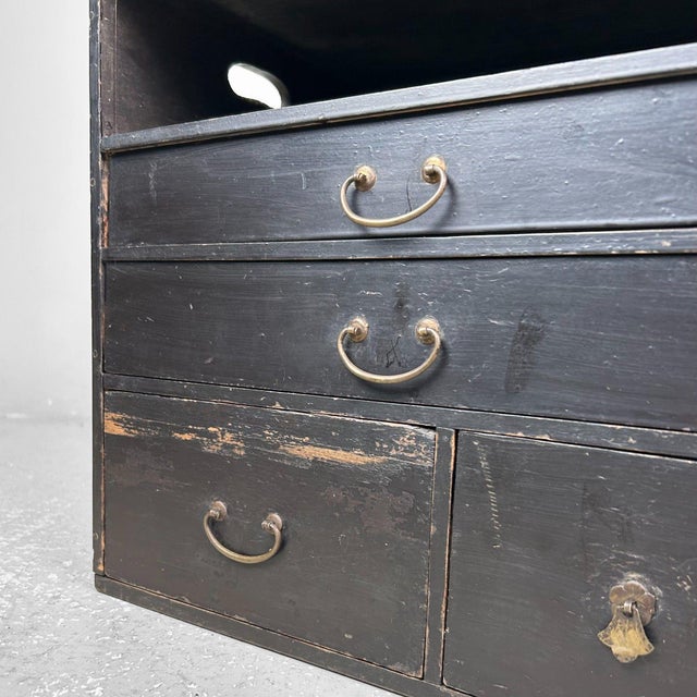 Small Meiji Tansu Storage Cabinet, Japan, 1890s For Sale - Image 5 of 14