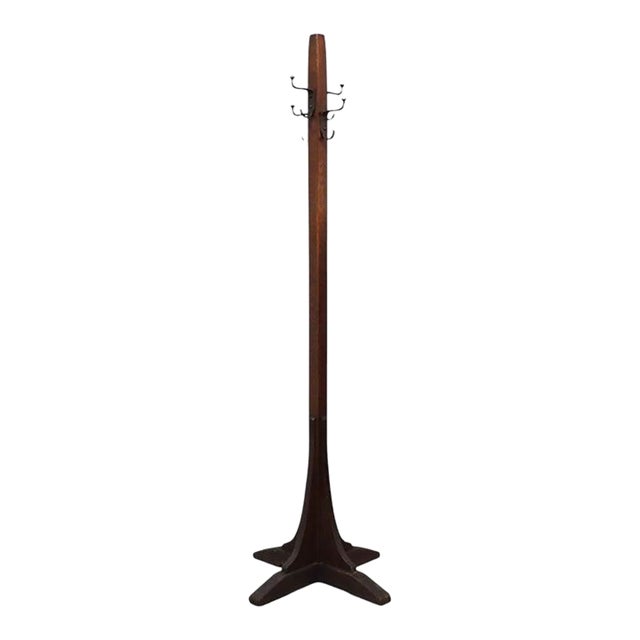Arts & Crafts L & Jg Stickley Mission Oak Coat Rack Signed C1920 For Sale