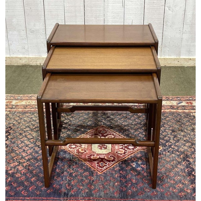 English Teak Nesting Tables, 1970s, Set of 3 For Sale - Image 4 of 16