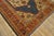 1880s Blue Navy - Camel Medallion Antique Persian Sultanabad Rug 4'5" X 6'9" Handknotted Wool Carpet For Sale - Image 12 of 18