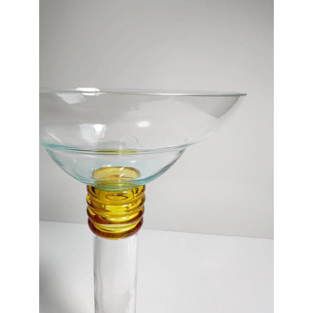 Postmodern Vintage Postmodern Glass Vase from Leonardo, 1990s For Sale - Image 3 of 6