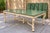 Italian Mid-Century Italian Regency Style Faux Marble Painted Dining Table - 5 Leaves For Sale - Image 3 of 14