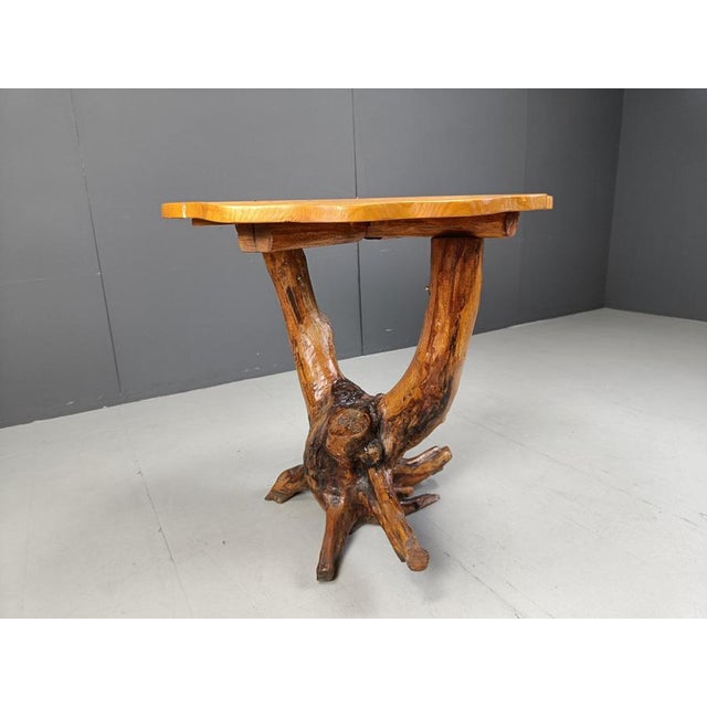 Wood Vintage Tree Root Table, 1960s For Sale - Image 7 of 11