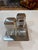 Silver 1970s Mid Century Modern Italian Musi Stainless Steel & Glass 4-Piece Condiment Set - 5ps For Sale - Image 8 of 11