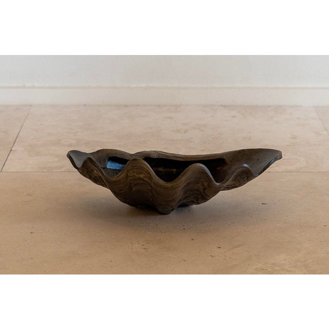 Black Vintage Iron Shell Dish For Sale - Image 8 of 9