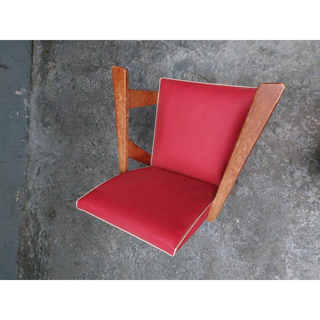 Vintage Red Armchair, 1960 For Sale - Image 4 of 18