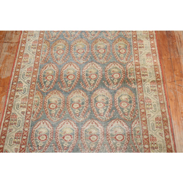 Early 20th Century Zabihi Collection Persian Malayer Paisley Wide Long Runner - 3'5" x 16'7" For Sale In New York - Image 6 of 8