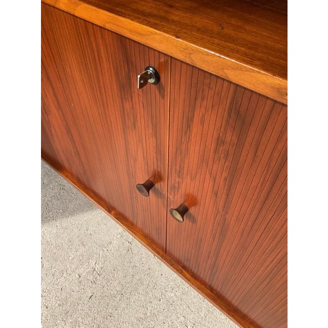 Mid-Century Danish Teak Tambour Sideboard from Danflex Systems, 1970s For Sale - Image 12 of 14