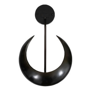 Pair of Vintage Crescent Moon Wall Sconces by Marbro For Sale