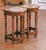 French Pair of Early 20th Century French Louis XIII Oak Bow-Front Side Tables For Sale - Image 3 of 11