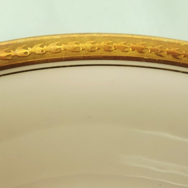 Limoges Antique Porcelain Service for 12 1920s Gold Rim 56 PCS For Sale - Image 10 of 16