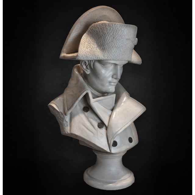 Bust of Napoleon Bonaparte, 1800s, Carrara Marble For Sale - Image 10 of 12
