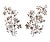 C. 1920s French Art Deco Antique Gilt Floral Wall Appliques - a Pair For Sale