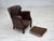 Vintage Danish Lounge Chair in Brown Furniture Leather and Velour, 1930s For Sale - Image 15 of 18