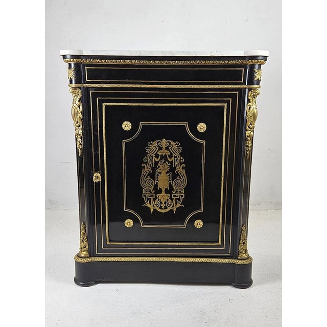French Napoleon III Boulle Cabinet, 1880s For Sale - Image 16 of 18