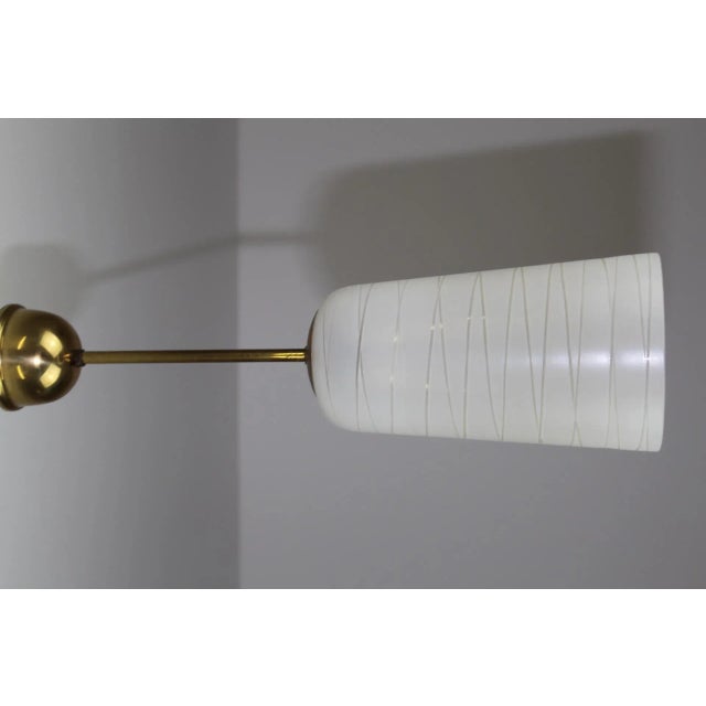 Opaline Glass Pendant Lamp from Rupert Nikoll, 1950s For Sale - Image 6 of 9