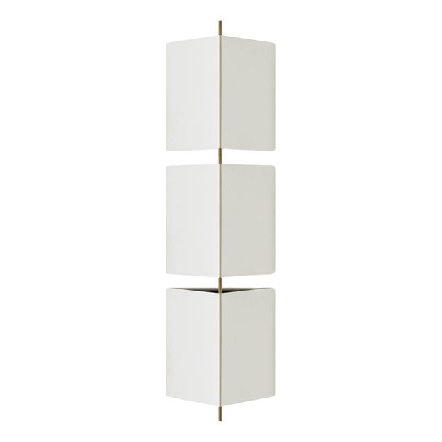 3T09 Bronze Structure and Ivory Fabric Wall Lamp by Neri & Hu for Cassina For Sale
