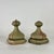 American Pair of 19th C. Architectural Salvaged Large Onion Shaped Wood Finials, Painted Green For Sale - Image 3 of 15