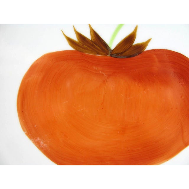 We have a total of four plates (one each of Tomato, Pea, Carrot and Mushroom) we are selling in separate listing for wall...