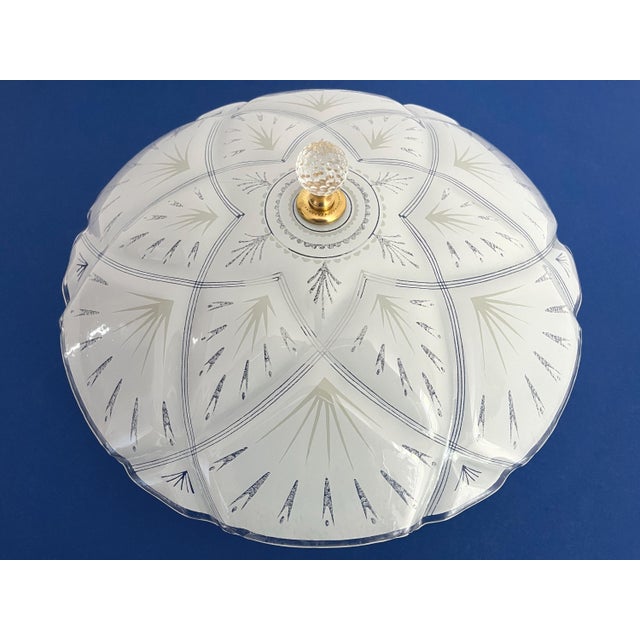 1960s Quilted Starburst Ceiling Light For Sale - Image 6 of 18