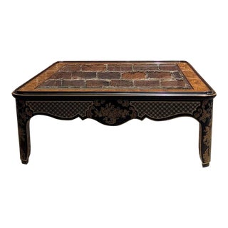 1980s Drexel Heritage Chinoiserie Coffee Table For Sale