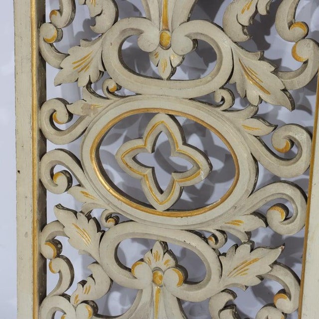 Wood Vintage Carved Wood Architectural Grates 20thC For Sale - Image 7 of 8