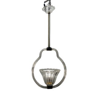 Murano Glass Pendant Light by Barovier, 1940s For Sale