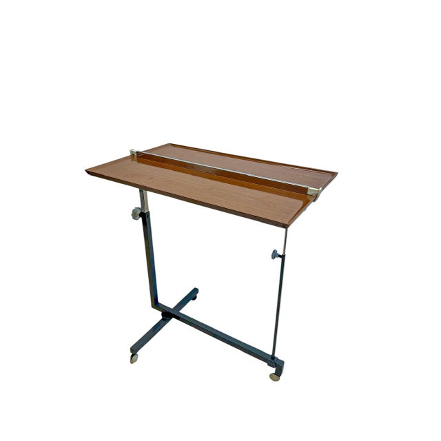 German Adjustable Side Table or Trolley from Variett Bremshey & Co., 1960s For Sale - Image 12 of 12