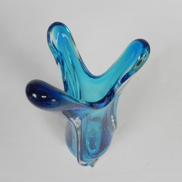 Vintage Glass Vase from Val St. Lambert, 1950s For Sale - Image 11 of 15