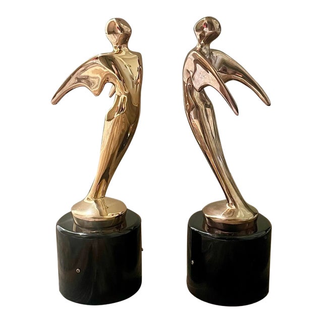 Vintage Figural Gold Telly Statues For Sale