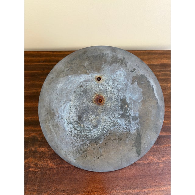 Vintage English Country Iron Verdigris Garden Sundial "Grow Old Along With Me" For Sale In South Bend - Image 6 of 6