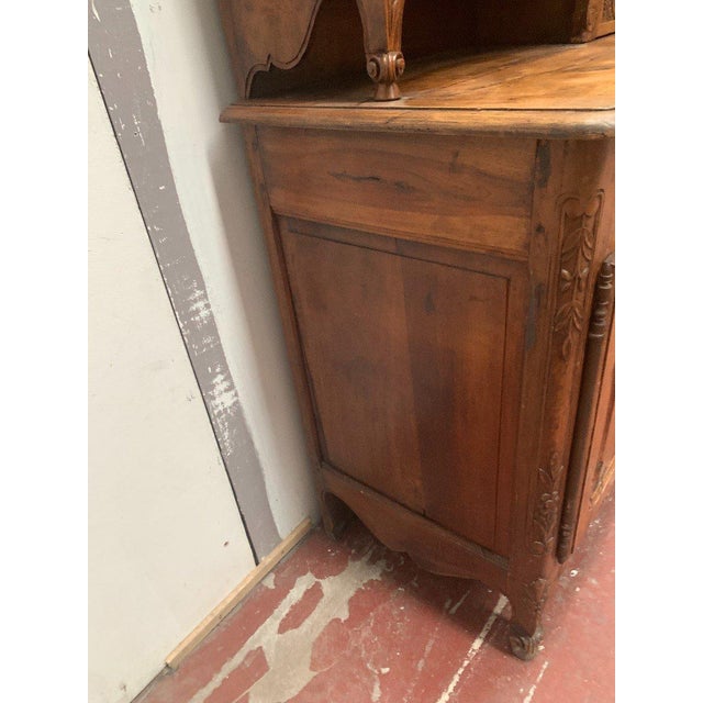 Louis XVI Style Two-Body Buffet in Walnut, 1800s For Sale - Image 14 of 15