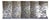 Silver Leaf Chinoiserie Hand-Painted Pale Blue Peony & Bird Wall Panels (Set of 5) For Sale