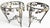 French 1920s Two French Art Deco Wrought Iron Tables With Marble Top For Sale - Image 3 of 5