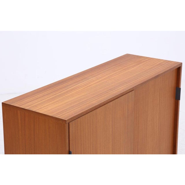 Wood Vintage Sideboard with Sliding Doors, 1960s For Sale - Image 7 of 12