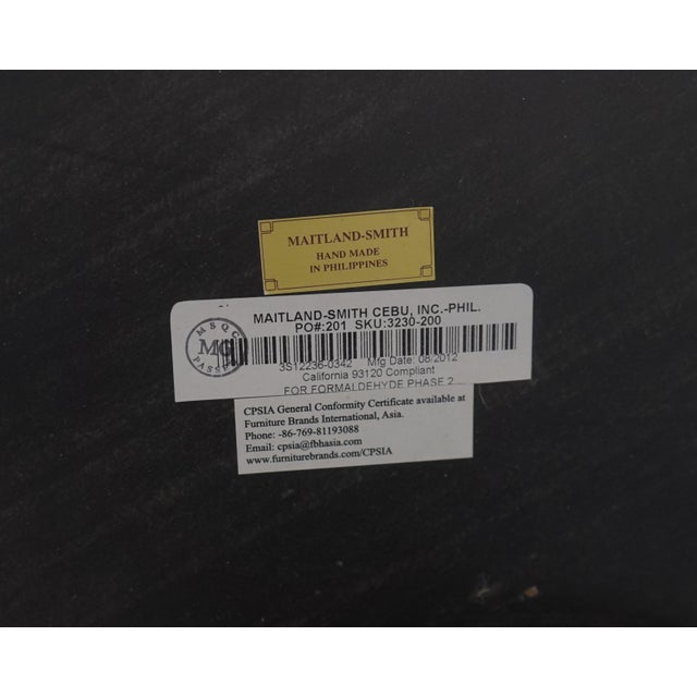 Maitland Smith Eglomise Top Pedestal Lamp Table For Sale - Image 18 of 18