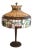 Early 1900's Williamson Leaded Glass Table Lamp For Sale