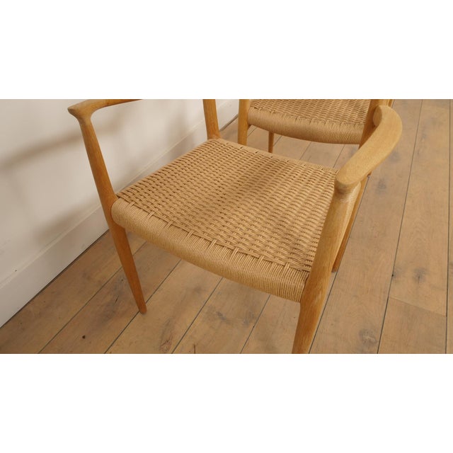 Model 56 Dining Chairs in Oak by Niels Otto (N. O.) Møller for J.L. Møllers, Set of 2 For Sale - Image 11 of 12