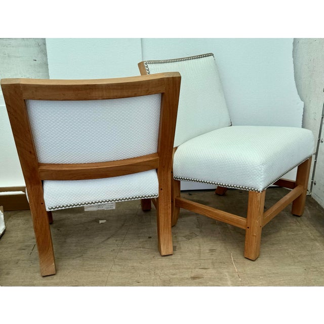 Teak Outdoor Shin Toaster Chair by Lee Industries, Pair For Sale In Greenville, SC - Image 6 of 12